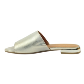 Chinelos elegantes de ouro Badura 5155 dourado 2