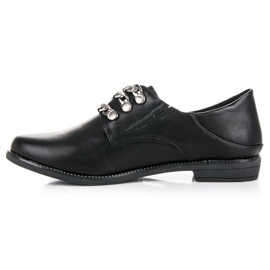 Anesia Paris Sapatos deslizantes preto 1