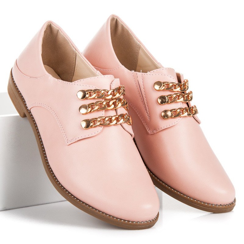 Anesia Paris Sapatos deslizantes rosa 1