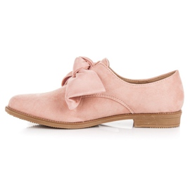 Bestelle Sapatos de camurça sem salto rosa 1