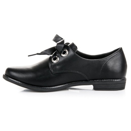 Anesia Paris sapatos com fita preto 1