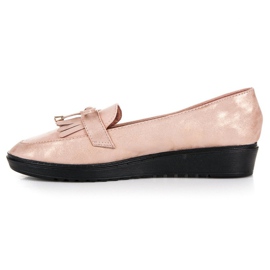 Queen Vivi Mocassins da moda para a primavera rosa 1