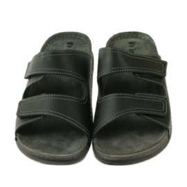 Chinelos de dedo Inblu TH06 com fecho de velcro preto 4