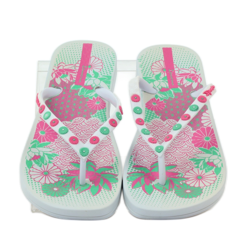 Chinelos florais Ipanema 82387 rosa verde branco 4 Chinelos florais Ipanema 82387 rosa verde branco 4