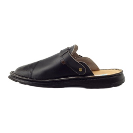 Sandálias pretas médicas ortopédicas preto 2