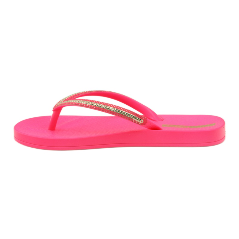 Flip-flops corrente de ouro Ipanema 8238 rosa amarelo 2
