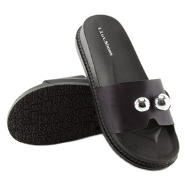 Chinelos pretos de mulher negra 1897 Preto 1