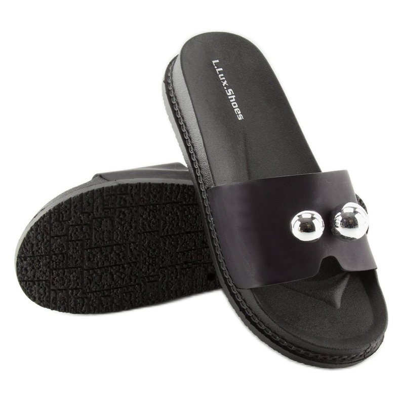 Chinelos pretos de mulher negra 1897 Preto 1