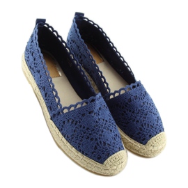 Espadrille azul marinho de renda BB11 jeans azul-marinho 2