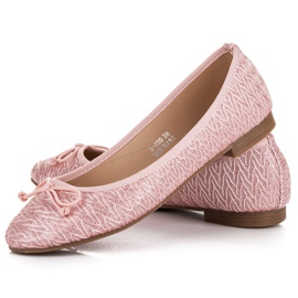 Renda bailarinas de tecido rosa 2