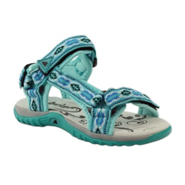 American Club Sandálias com aplicação de couro American 5268 multicolorido 1