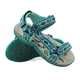 American Club Sandálias com aplicação de couro American 5268 multicolorido 3