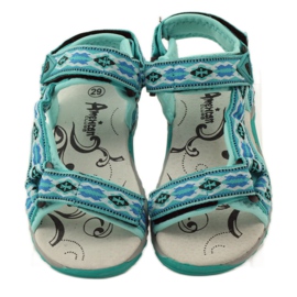 American Club Sandálias com aplicação de couro American 5268 multicolorido 4