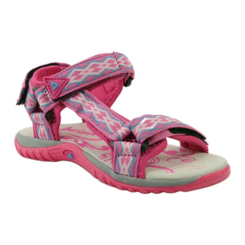 American Club Sandálias com aplicação de couro American 5268 tolet rosa 1