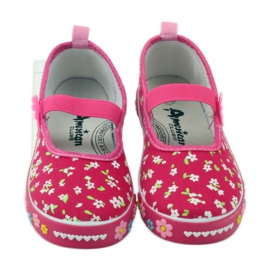 American Club tênis de palmilha de couro americano rosa 4