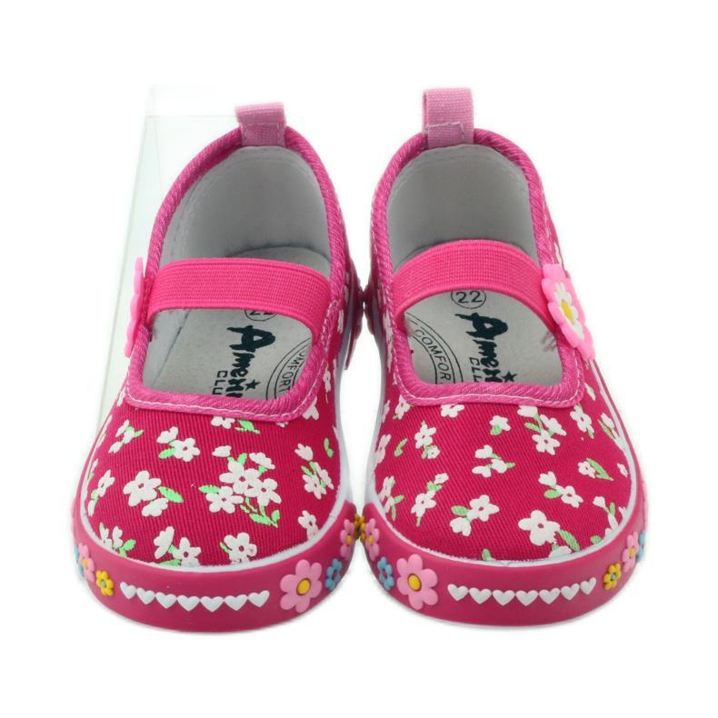 American Club tênis de palmilha de couro americano verde amarelo rosa 5