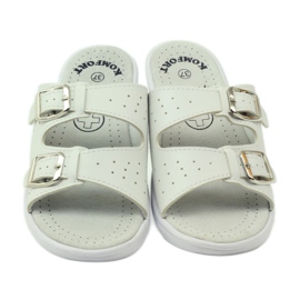 American Club Chinelos médicos confortáveis ​​American 3/2018 branco 5