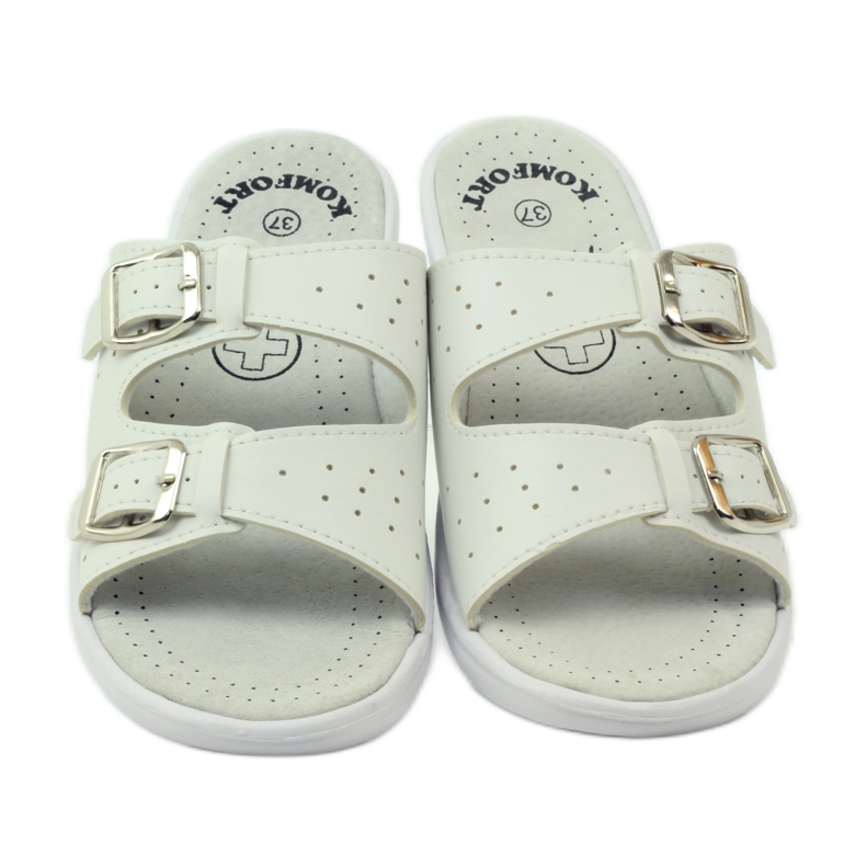 American Club Chinelos médicos confortáveis ​​American 3/2018 branco 5