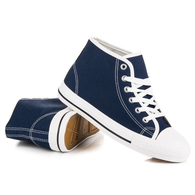 Tênis azul marinho acima do tornozelo 1