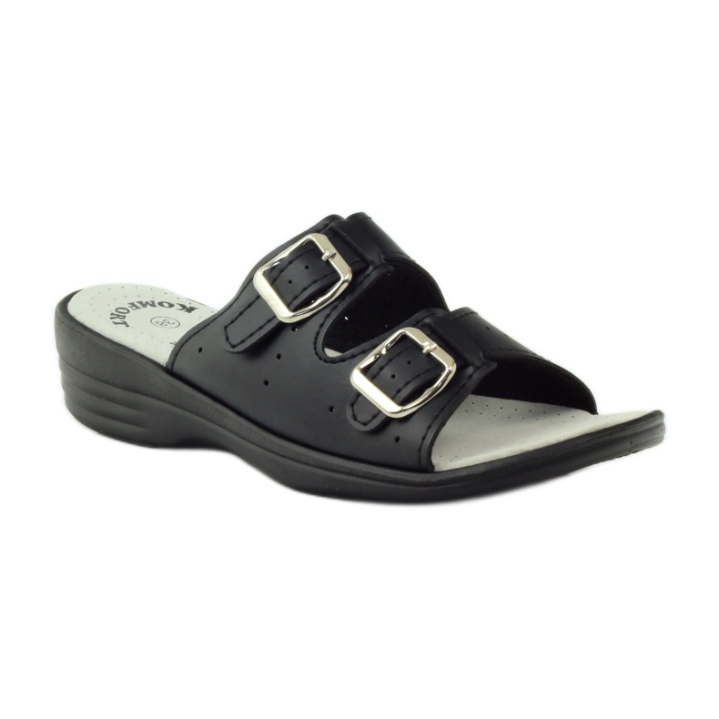 American Club Chinelos médicos confortáveis ​​American 2/2018 preto 1