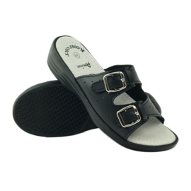 American Club Chinelos médicos confortáveis ​​American 2/2018 preto 3