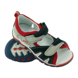 Sandálias de velcro Bartek 16187 cinza 3