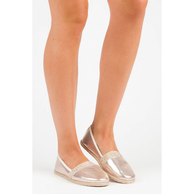 Alpargatas mckeylor douradas amarelo rosa 1