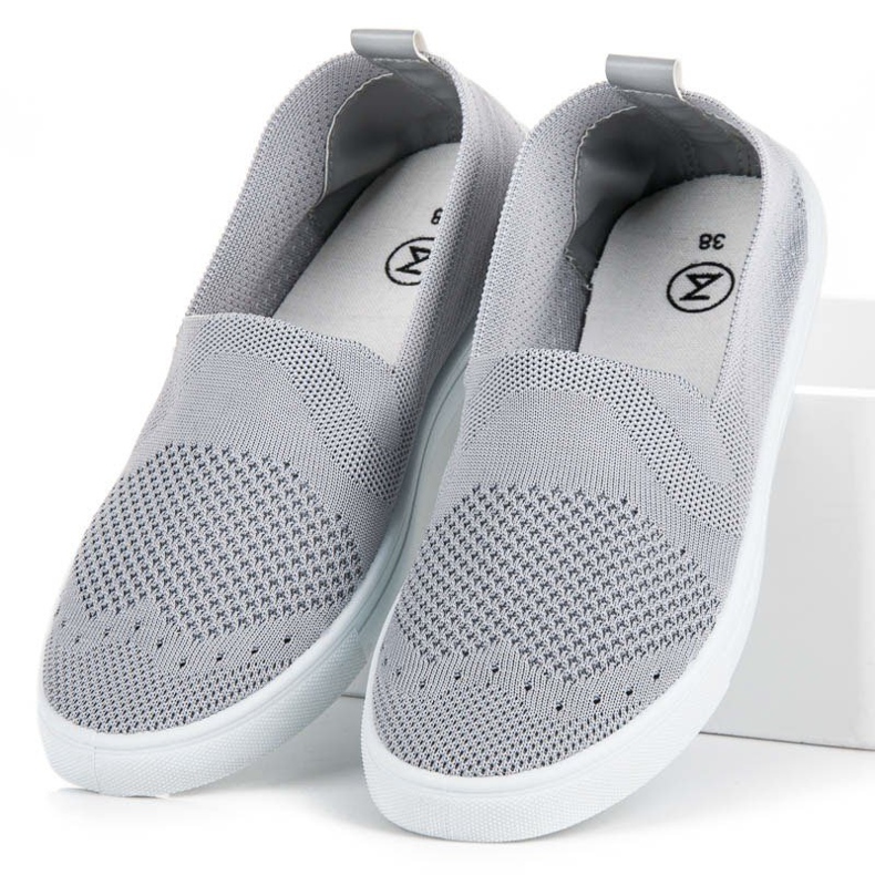 Tênis slip-on de tecido Mckeylor cinza 2
