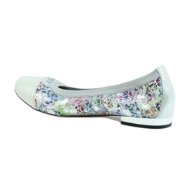 Bailarinas femininas elásticas Gamis 1402 cinza multicolorido 2