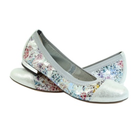 Bailarinas femininas elásticas Gamis 1402 cinza multicolorido 3