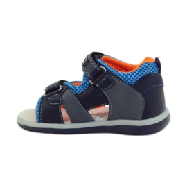 American Club Sandálias com inserção de couro americano 87297 azul marinho 2