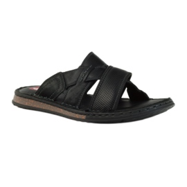 American Club Chinelos de homem leve EVA fundo americano preto 1