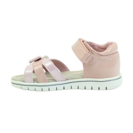 American Club Sandálias com inserção de couro americano 17028 rosa 2