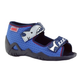 Sapatos infantis Befado, chinelos, sandálias 250p069 azul marinho azul 1