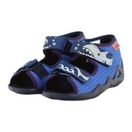 Sapatos infantis Befado, chinelos, sandálias 250p069 azul marinho azul 3