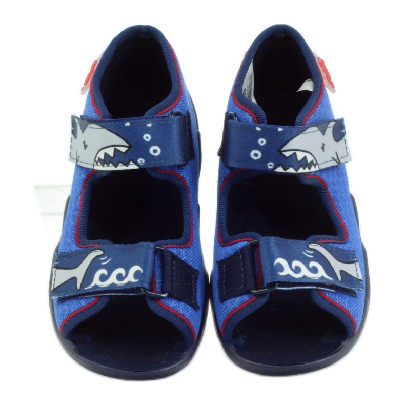 Sapatos infantis Befado, chinelos, sandálias 250p069 azul marinho azul 4