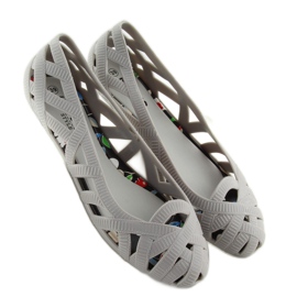 Bailarinas Meliski vazado cinza KM127 L.GRAY 1