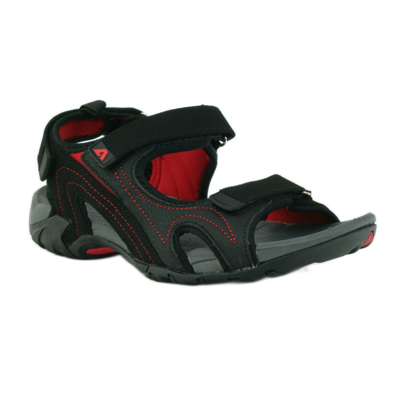 American Club Sandálias femininas americanas com palmilha de espuma preto 1