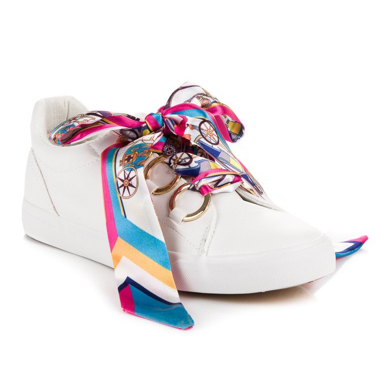 Vices Vícios de tênis amarrados brancos 1