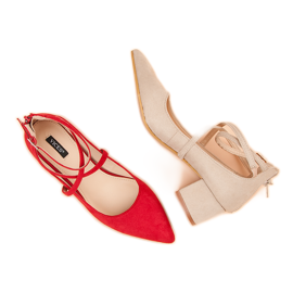 Vices Bombas de camurça VICE vermelho 1