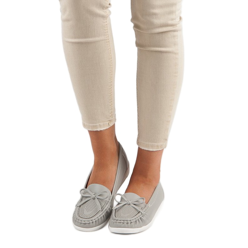 Tullo mocassins cinzentos de senhora cinza 1