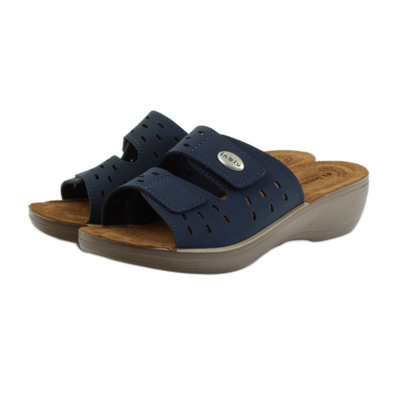 Cunha de velcro Inblu PL029 azul marinho 3