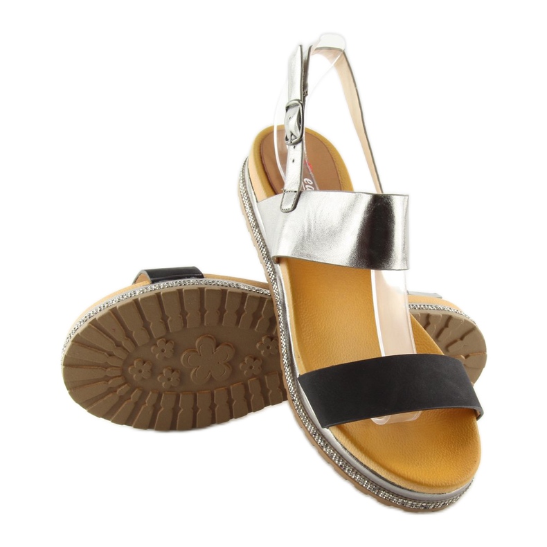 Sandálias femininas pretas SL88P Preto 2