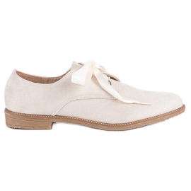 Sapato com fita de cetim marrom 1