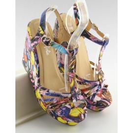 Sandálias de cunha YX-17 pretas preto 1