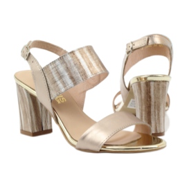 Sandálias no poste de ouro Gamis 3390 dourado 3