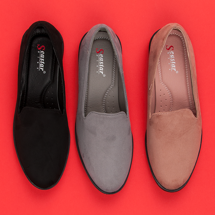 Seastar Senhores de camurça preto 1