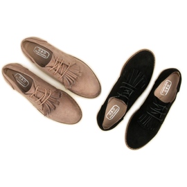 Sapatos boho de camurça amarrados preto 1 Sapatos boho de camurça amarrados preto 1