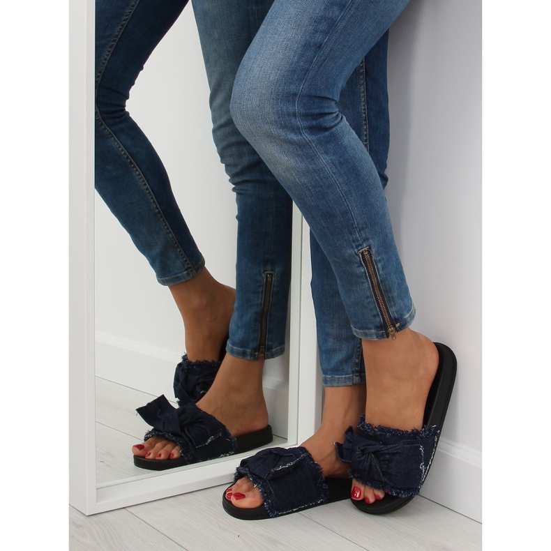 Chinelos jeans azul marinho HN55 D.BLUE 2