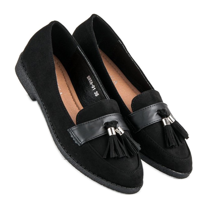Mocassins pretos elegantes 2